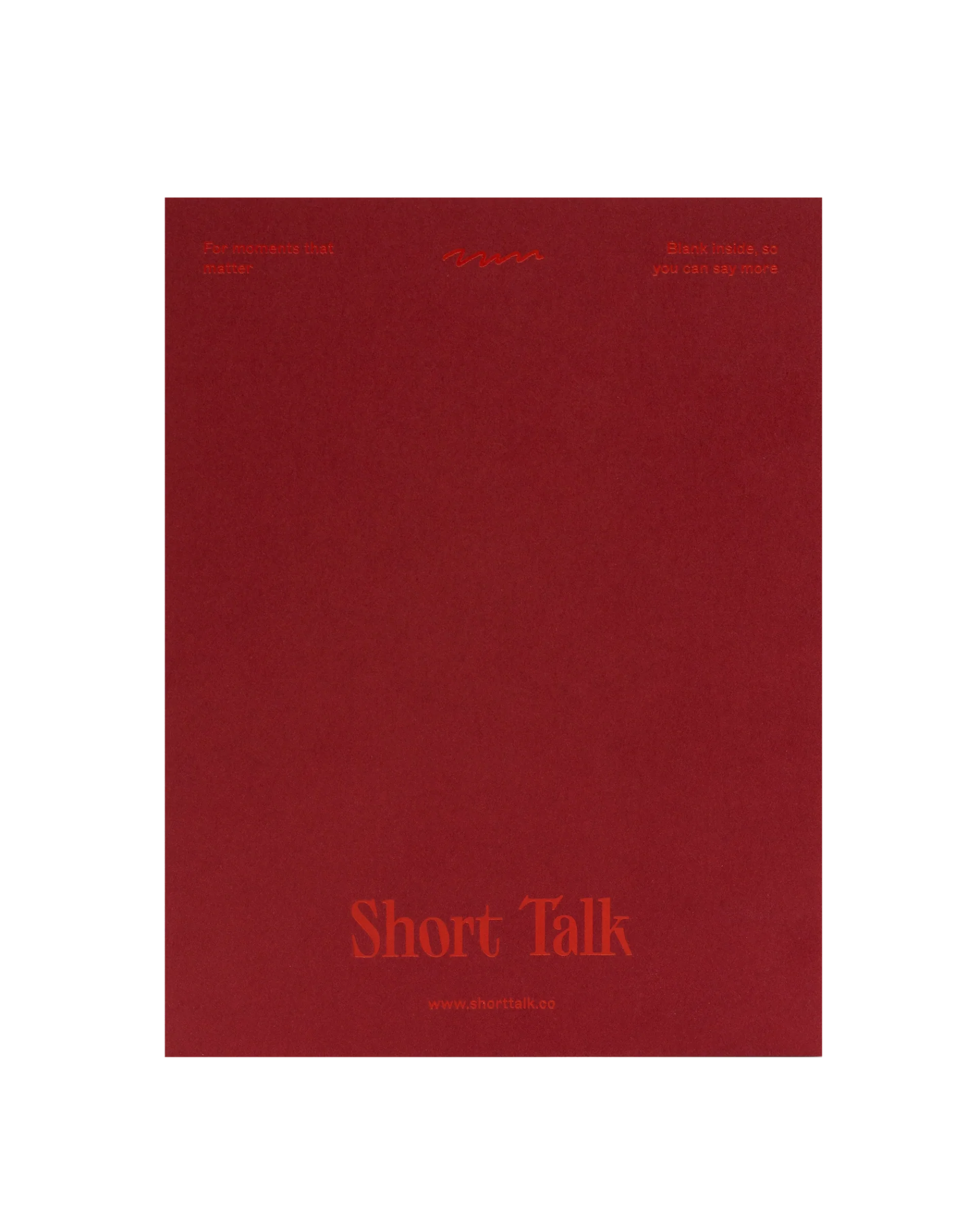 Short Talk Greeting Card | MAY-HEM