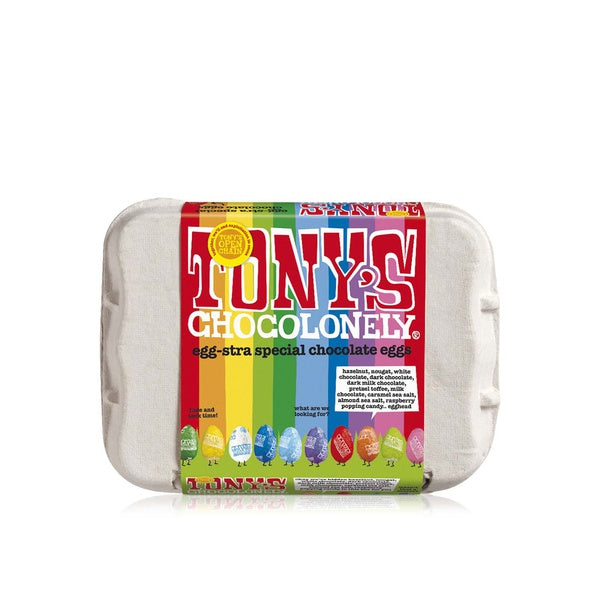 TONY'S CHOCOLONELY - Easter Egg Carton - 12 assorted eggs