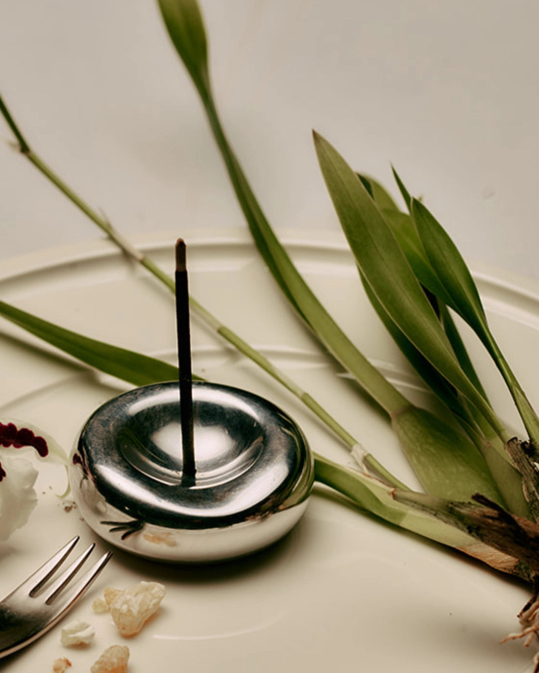 GENTLE HABITS - Chrome Incense Holder