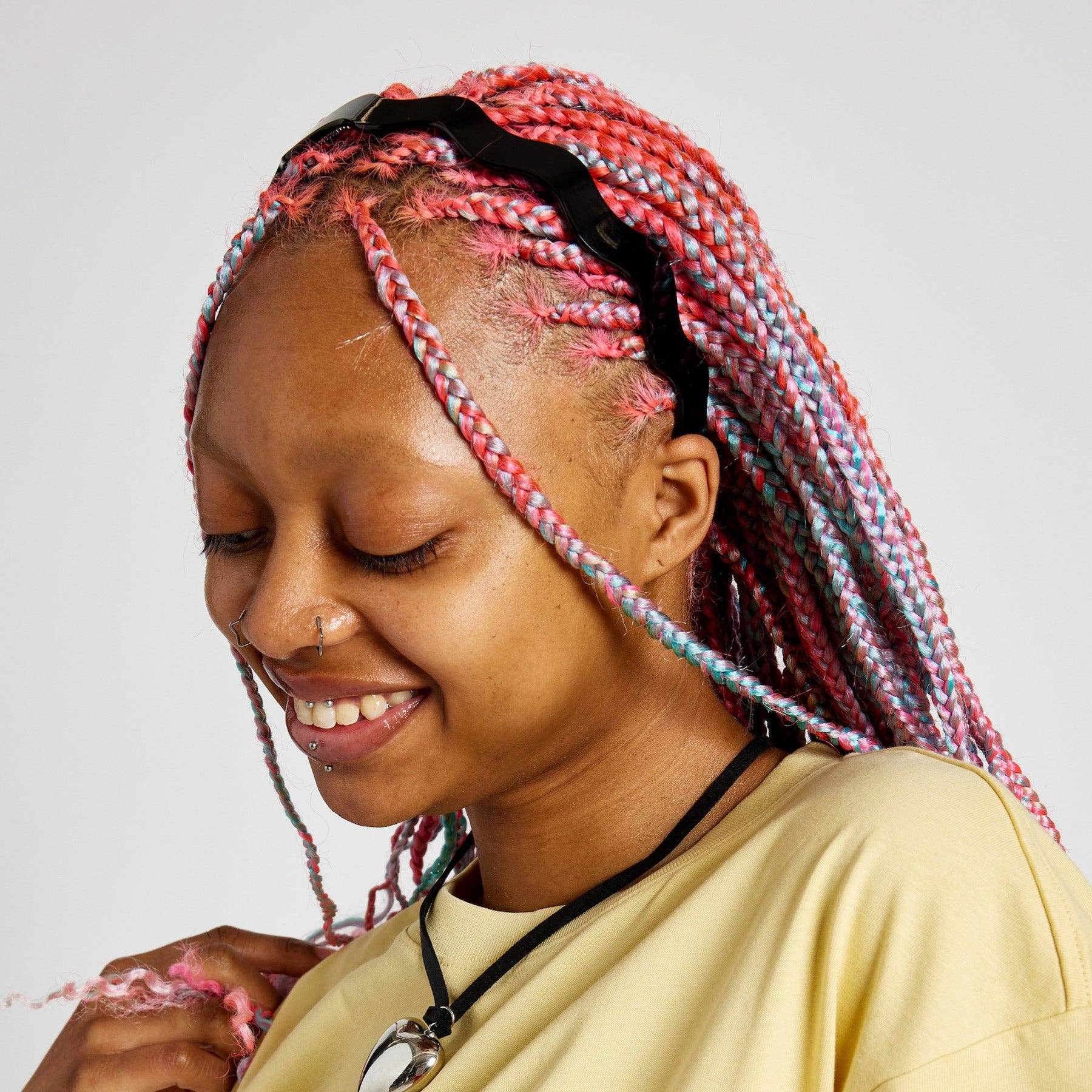 CHUNKS - Wavy Headband in Black