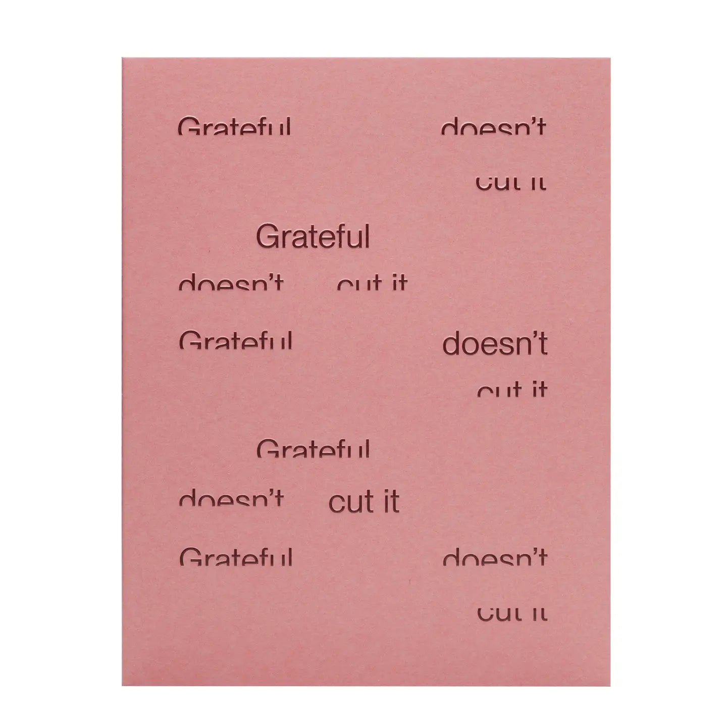 Short Talk Greeting Card | Grateful Doesn't Cut It