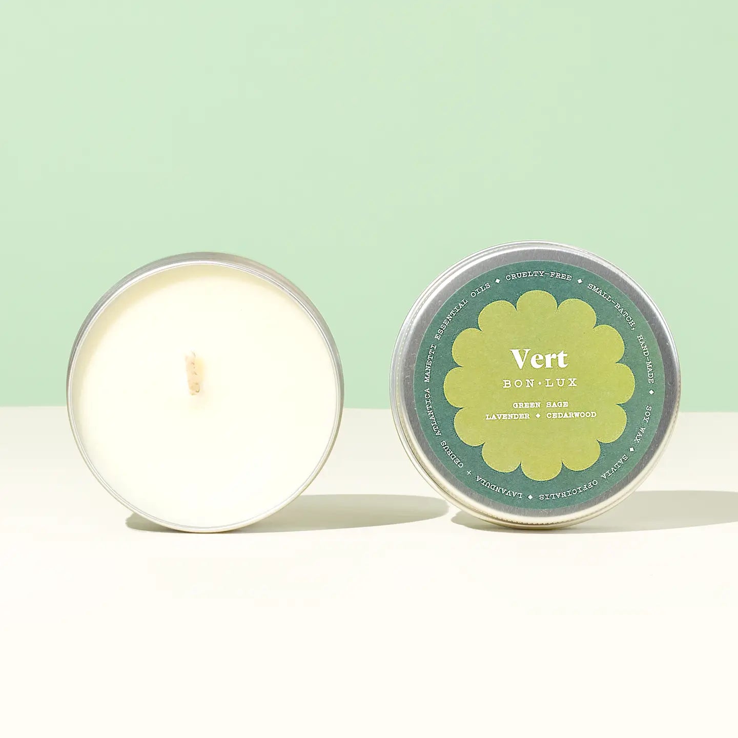 BON LUX Vert Travel Tin Candle