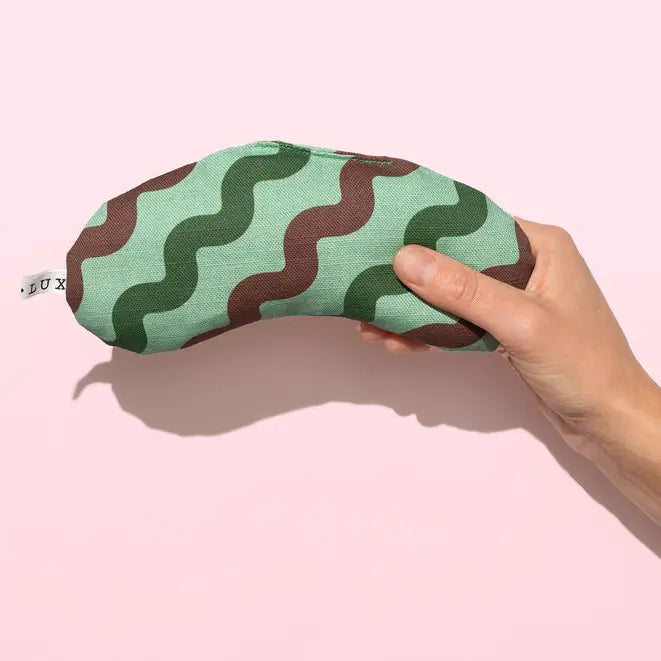 BON LUX - Ric Rac Linen Eye Pillow - Turkish Tea