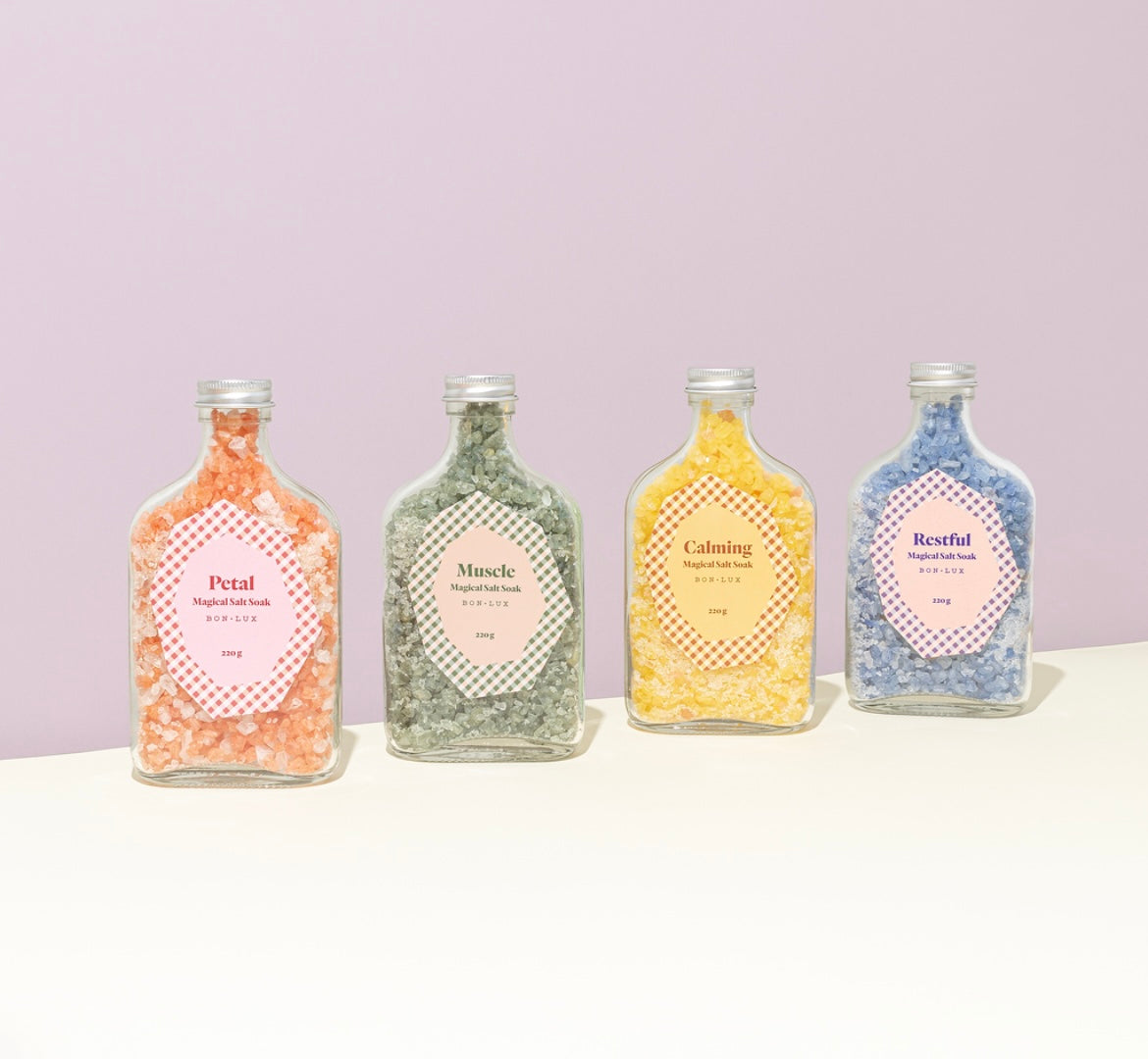 BON LUX - Magical salt soak - Muscle/Restful/Calming/Petal