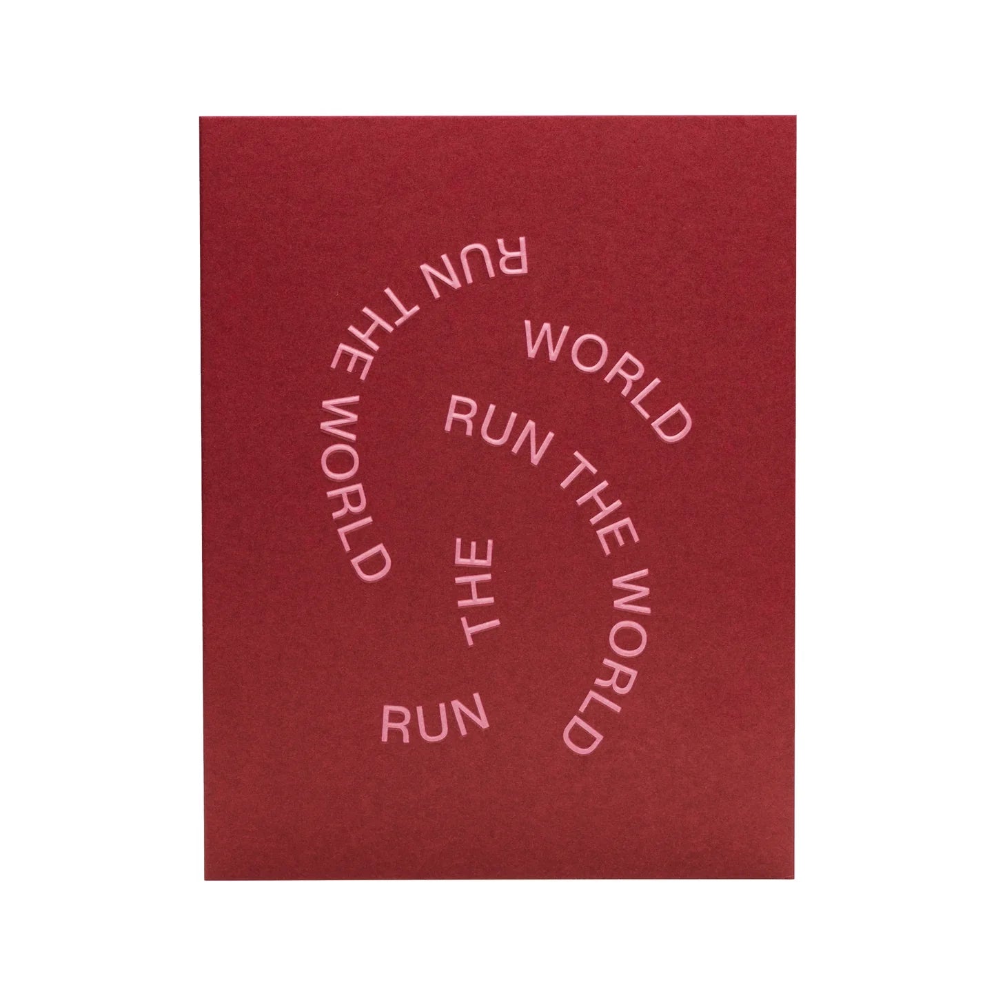 Short Talk Greeting Card | Run The World