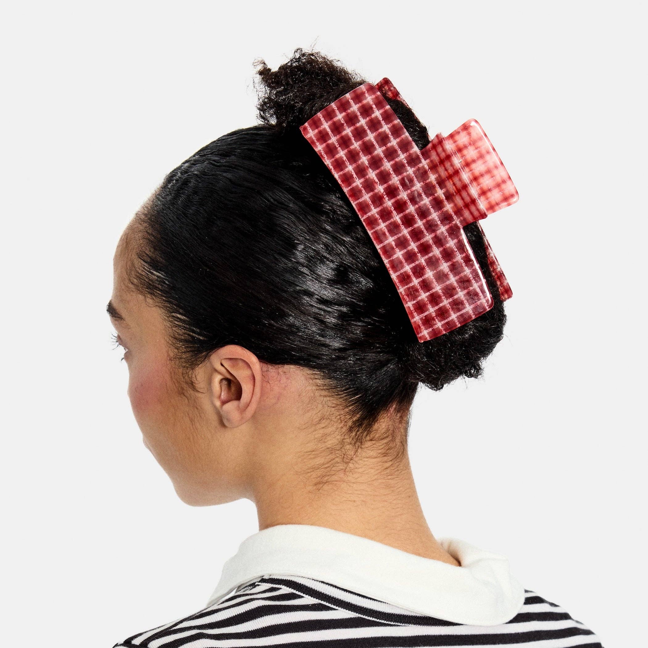 CHUNKS - Jumbo Box Claw in Red Plaid