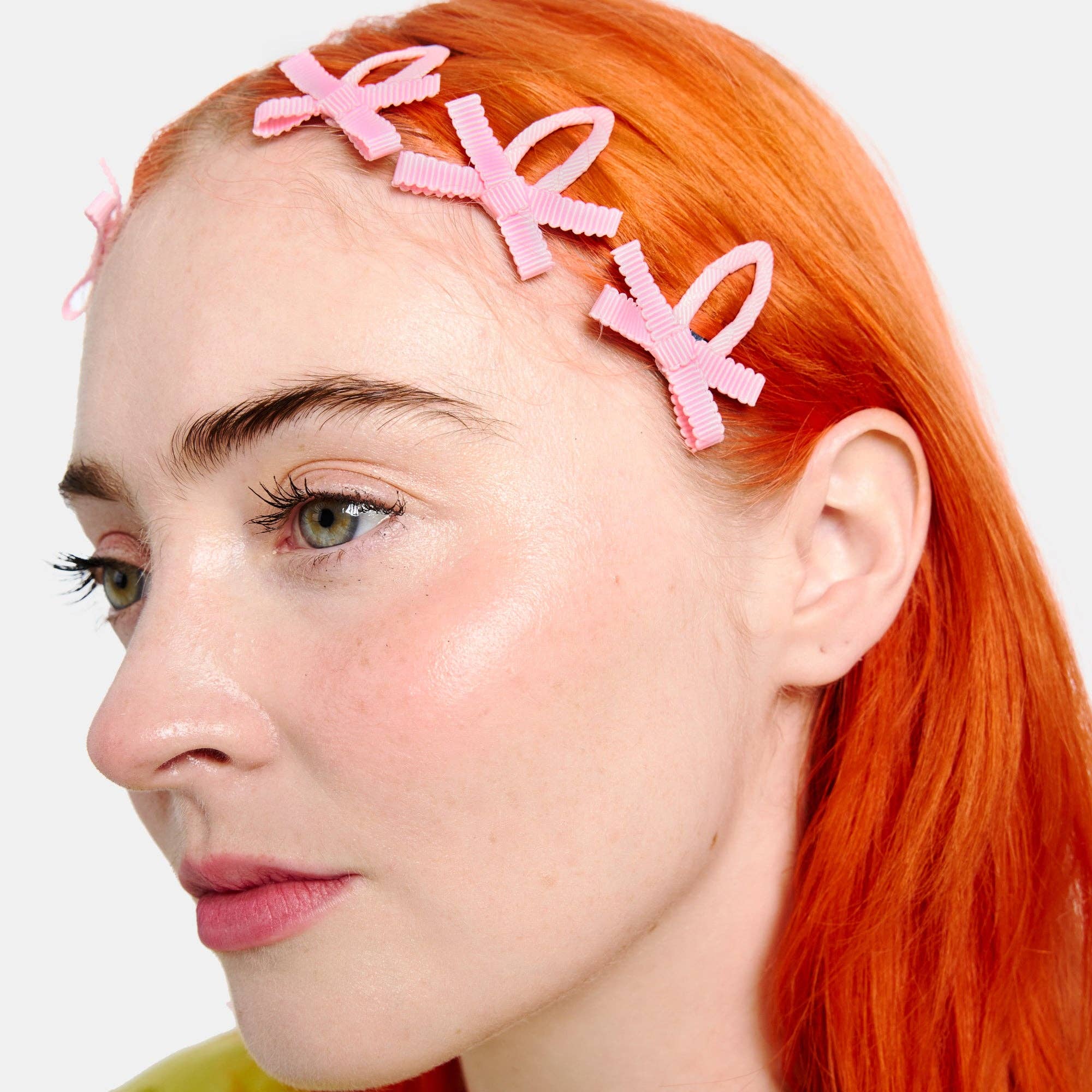 CHUNKS - Bow Snap Clips in Blush