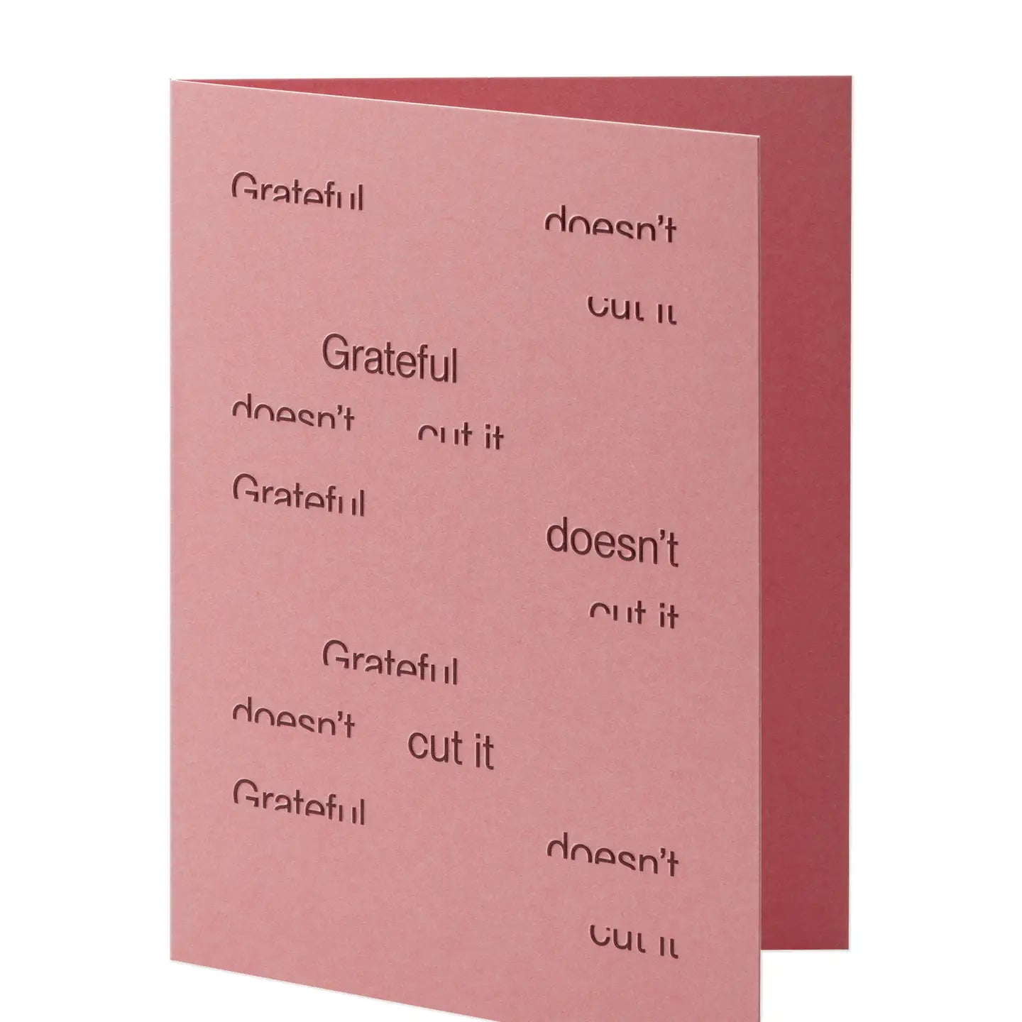 Short Talk Greeting Card | Grateful Doesn't Cut It