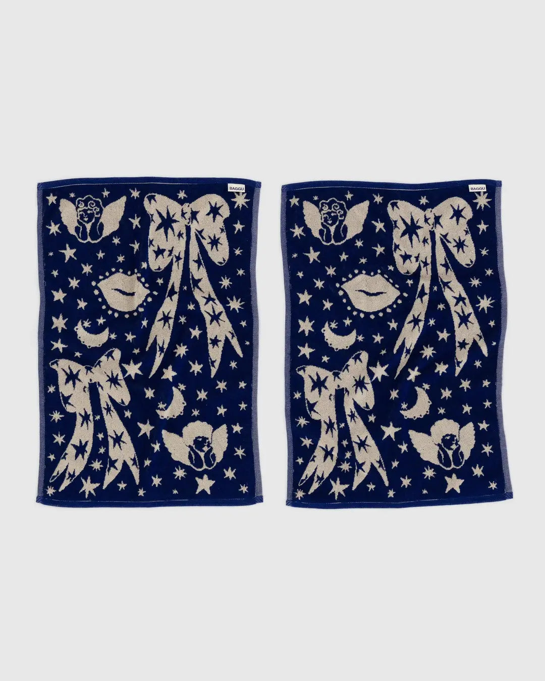 BAGGU - Hand Towel Set of 2 - Cherub Bows